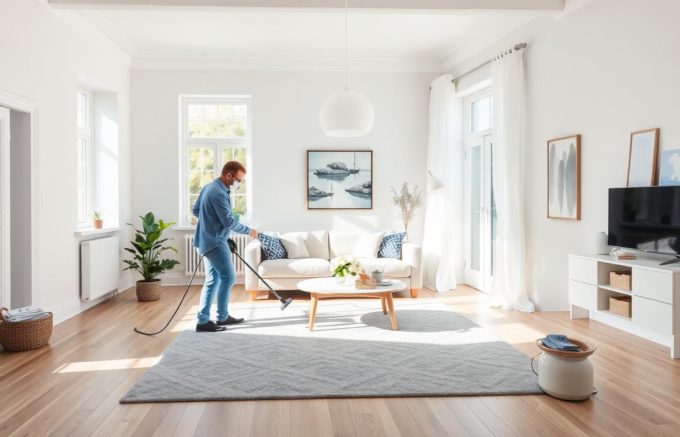 Ljust och nystädat hem i norra Stockholm
